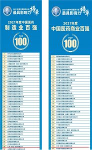 仁和集團(tuán)榮登2021年度中國(guó)醫(yī)藥行業(yè)最具影響力榜單